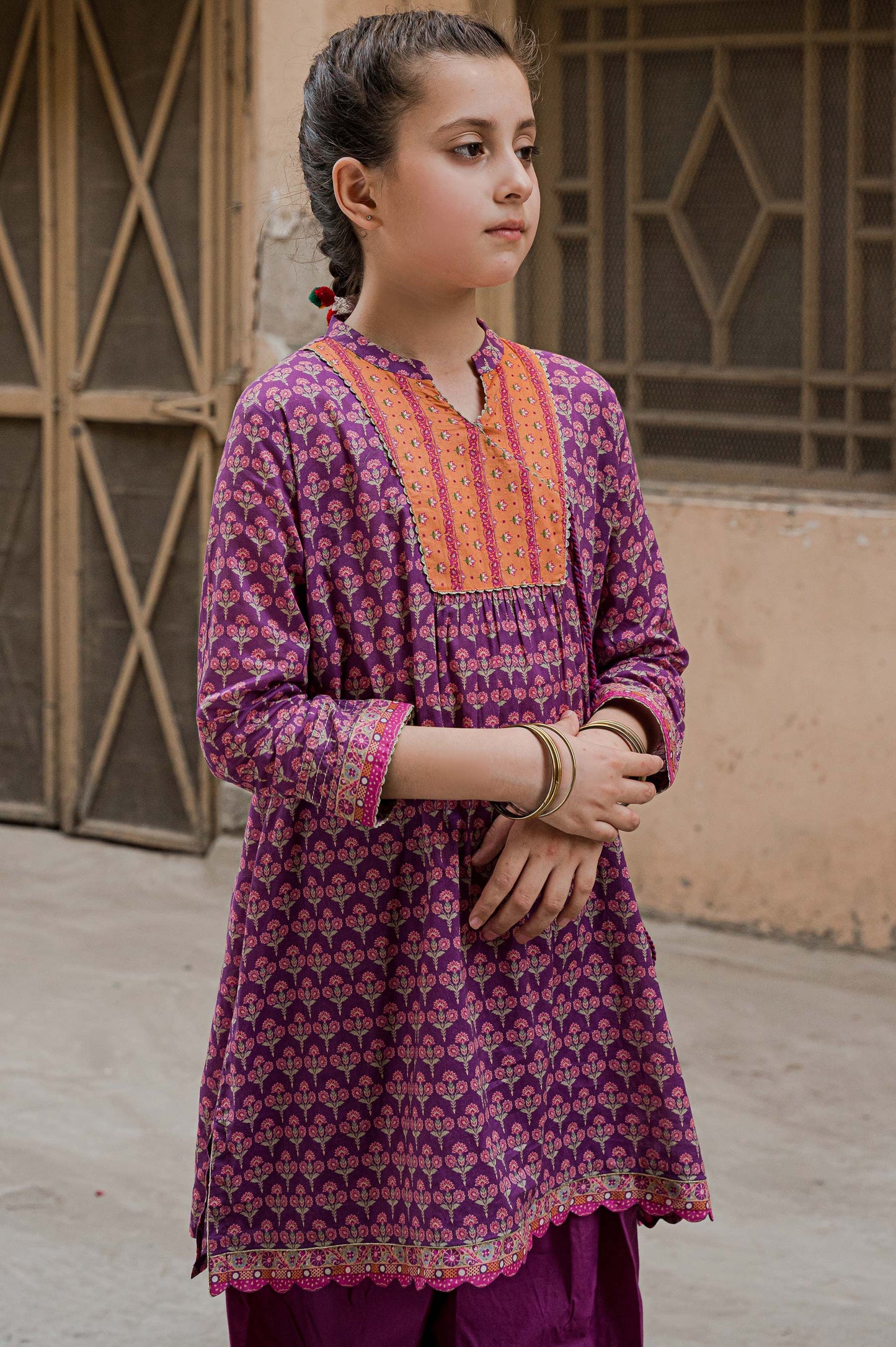 Stitched 1 Piece Printed Embellished Lawn Shirt