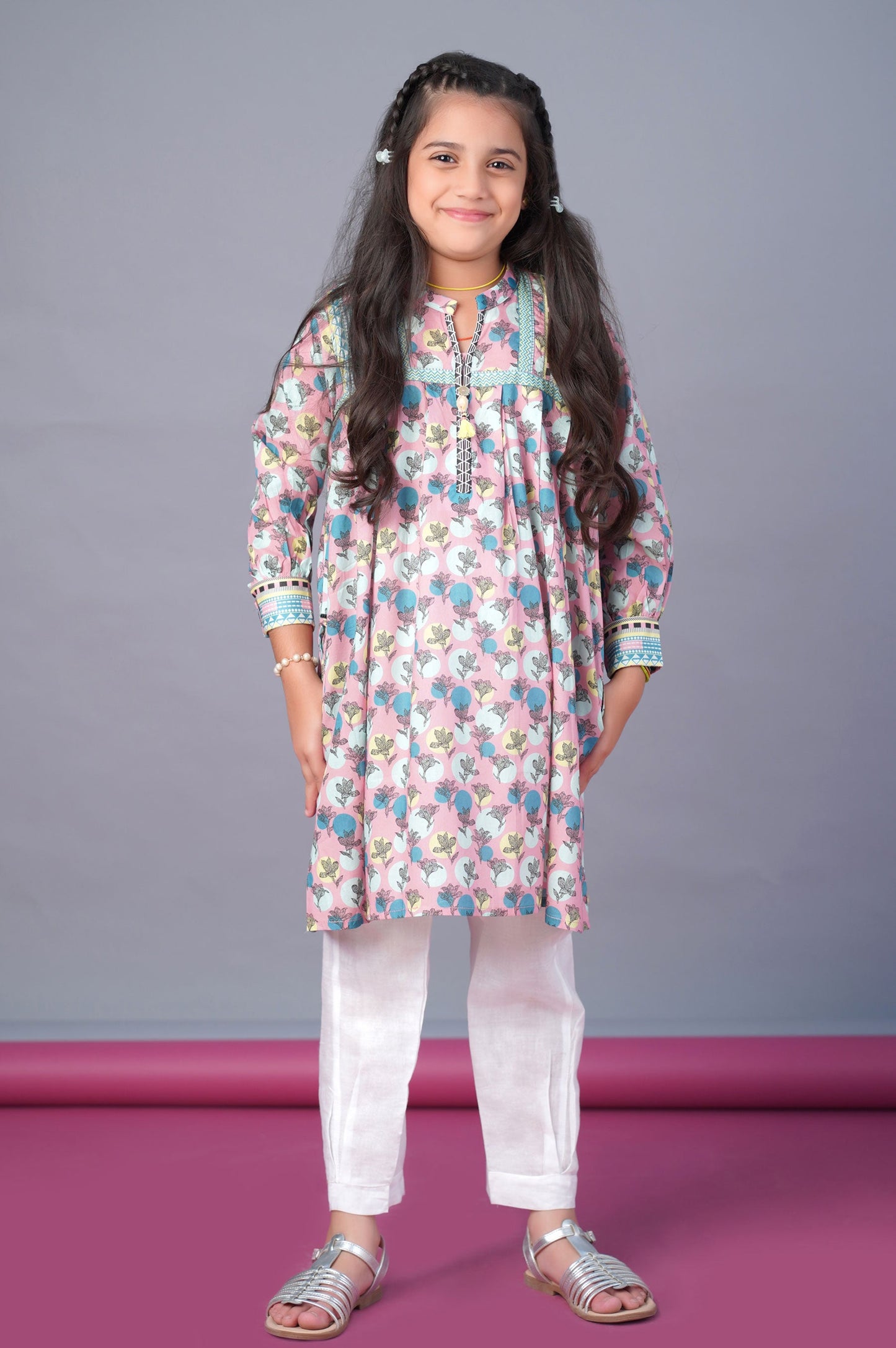Stitched 1 Piece Printed Embellished Lawn Shirt