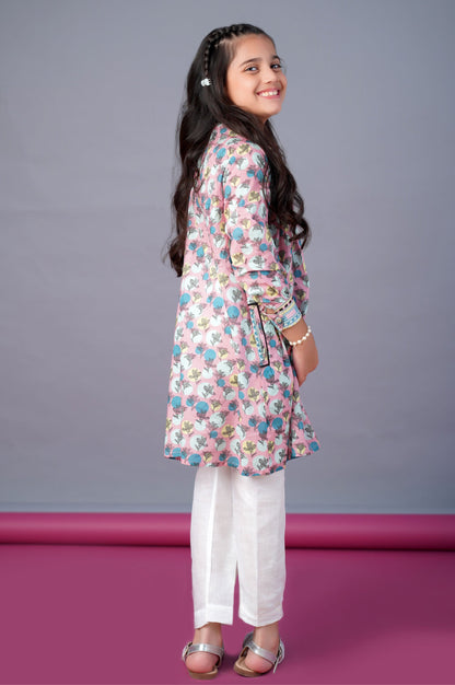 Stitched 1 Piece Printed Embellished Lawn Shirt