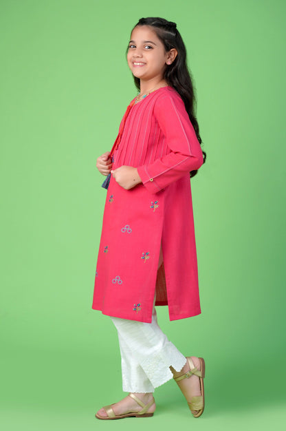 Stitched 1 Piece Embroidered Khaddar Shirt