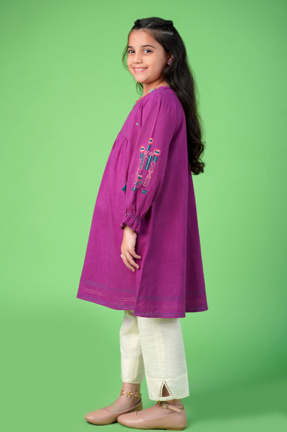 Stitched 1 Piece Embroidered Khaddar Shirt
