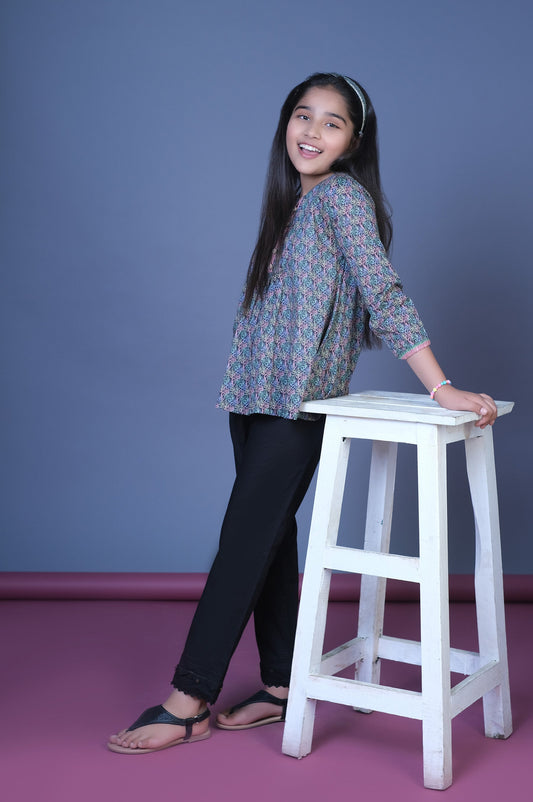 Stitched 1 Printed Lawn Shirt