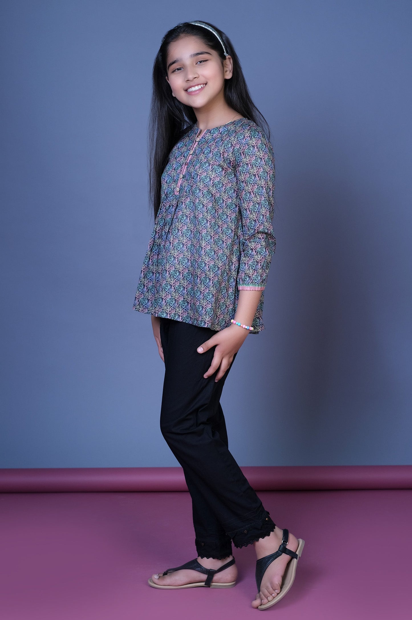 Stitched 1 Printed Lawn Shirt