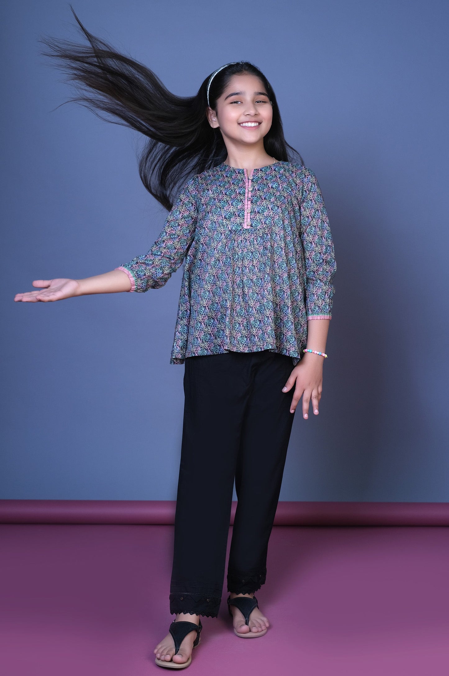 Stitched 1 Printed Lawn Shirt