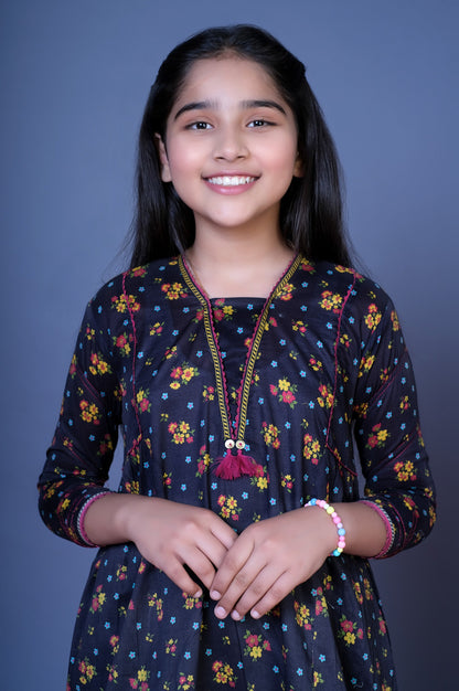 Stitched 1 Piece Embellished Lawn Shirt