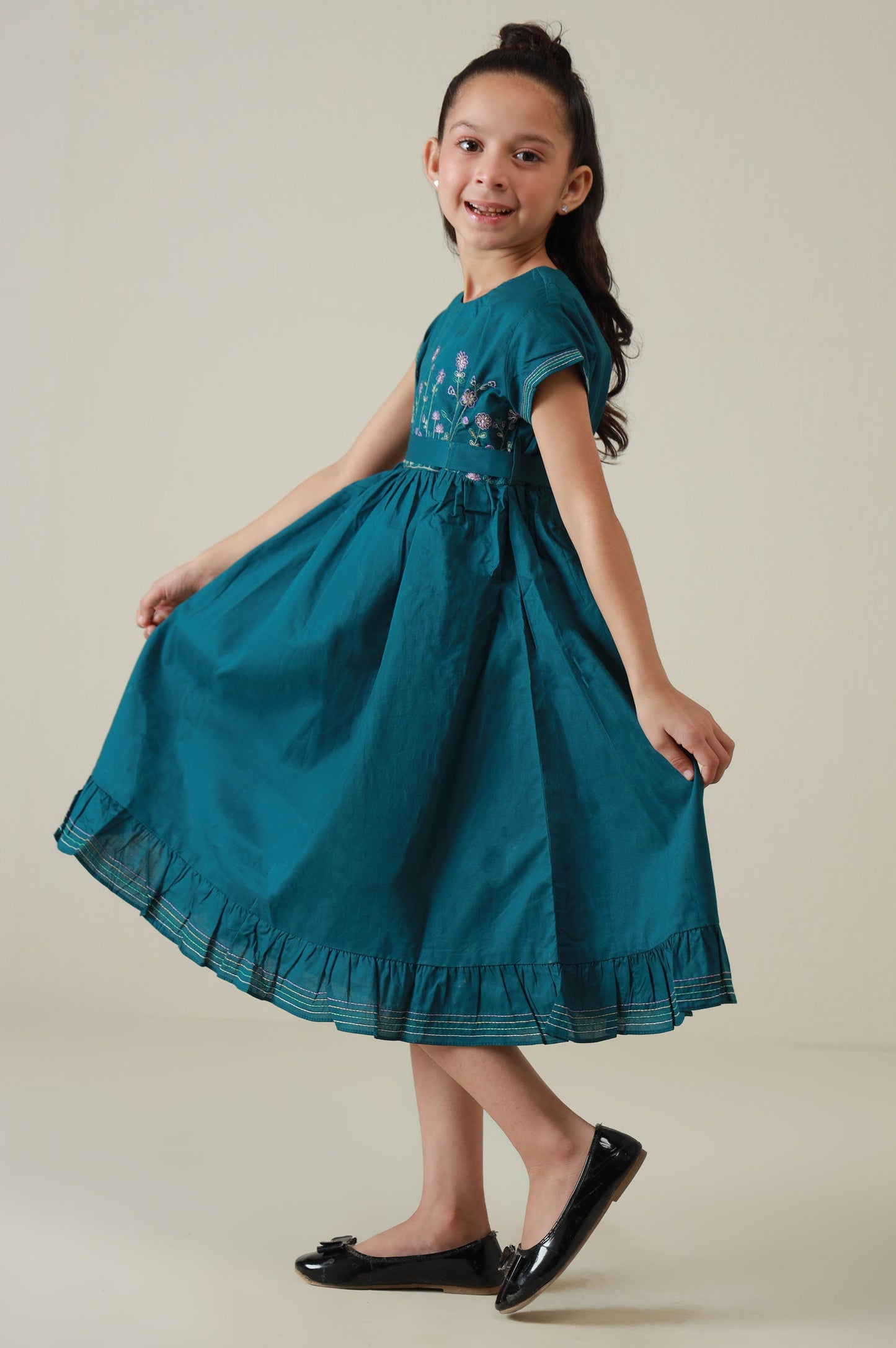 Stitched 1 Piece Embroidered Cambric Shirt