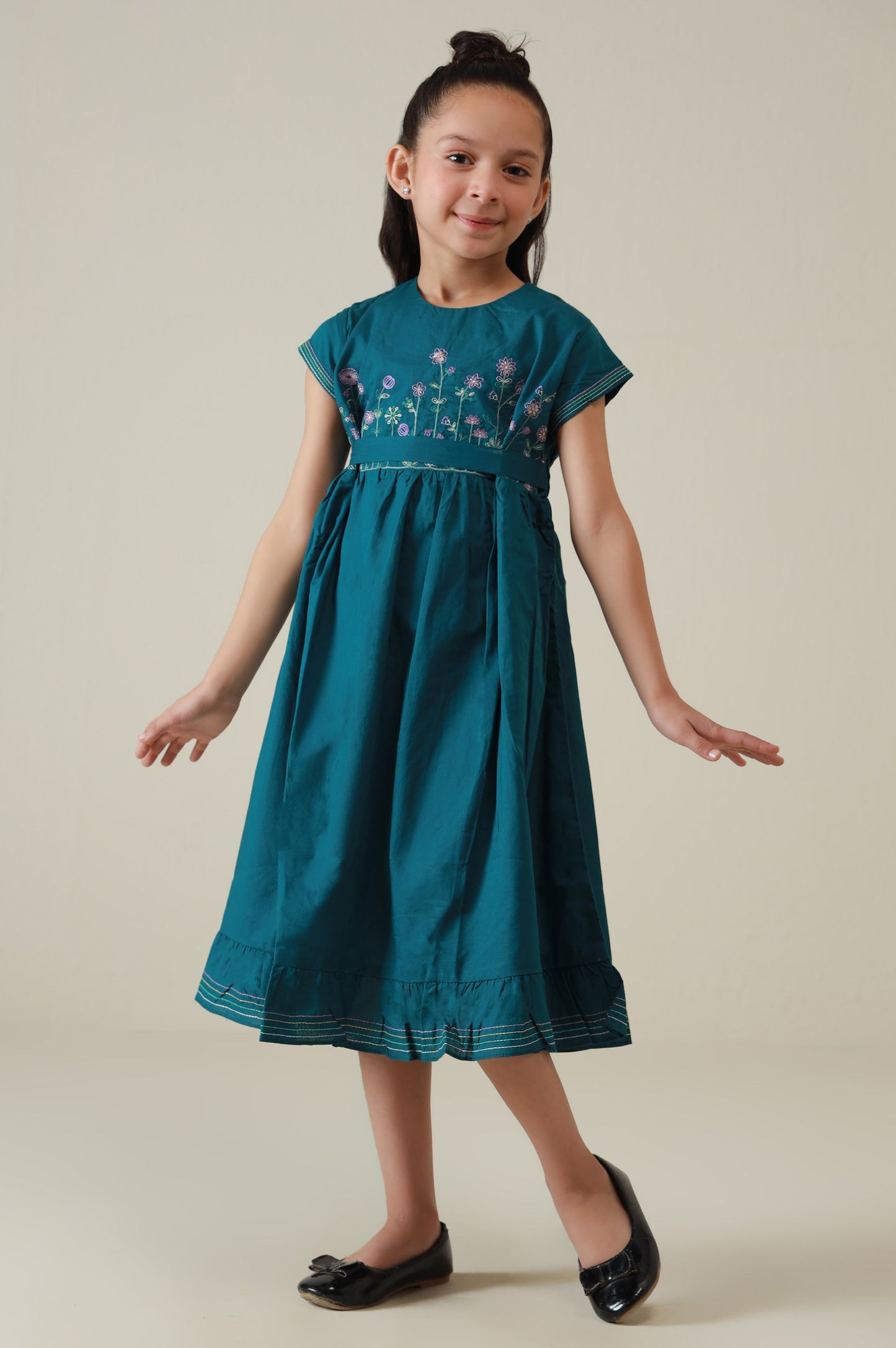 Stitched 1 Piece Embroidered Cambric Shirt