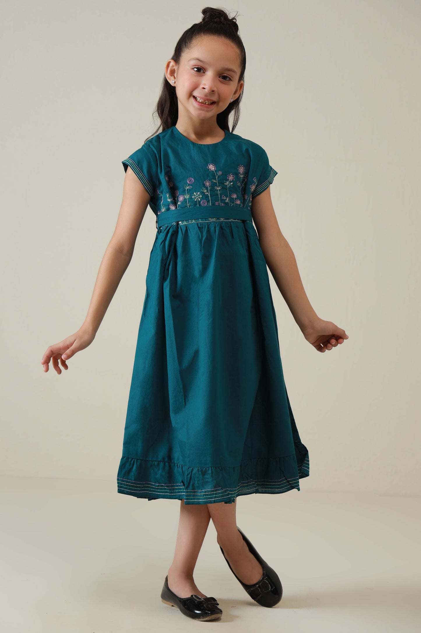 Stitched 1 Piece Embroidered Cambric Shirt