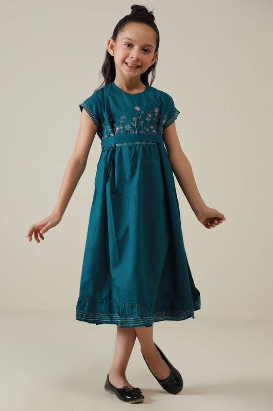 Stitched 1 Piece Embroidered Cambric Shirt