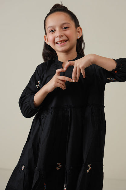 Stitched 1 Piece Embroidered Long Dress