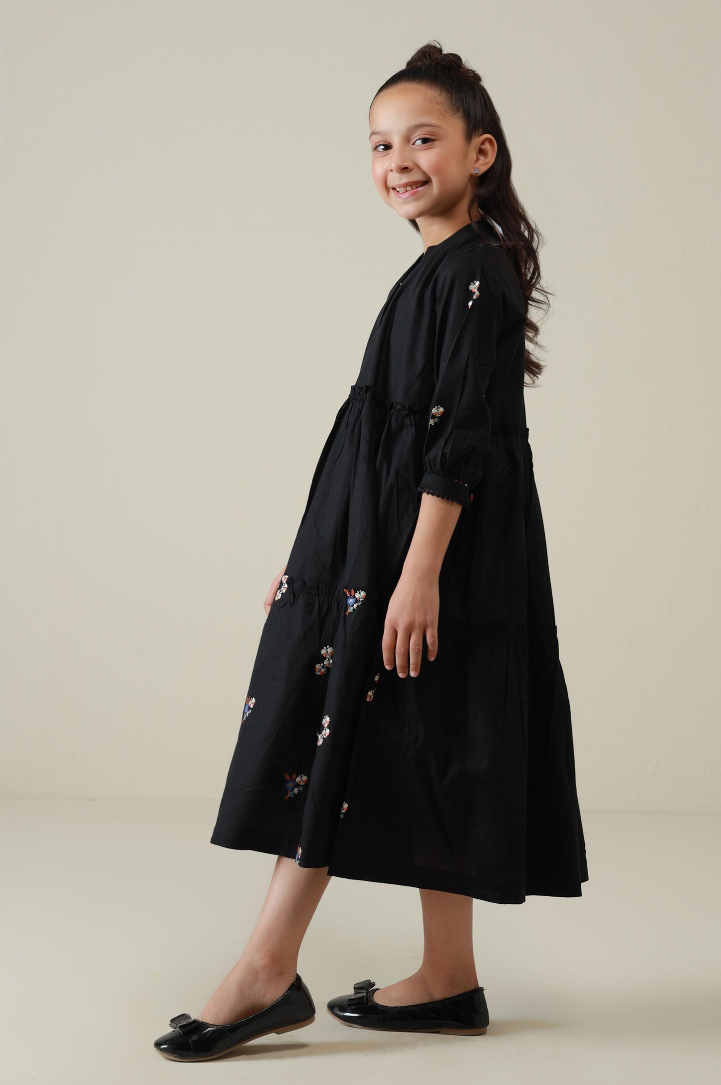 Stitched 1 Piece Embroidered Long Dress