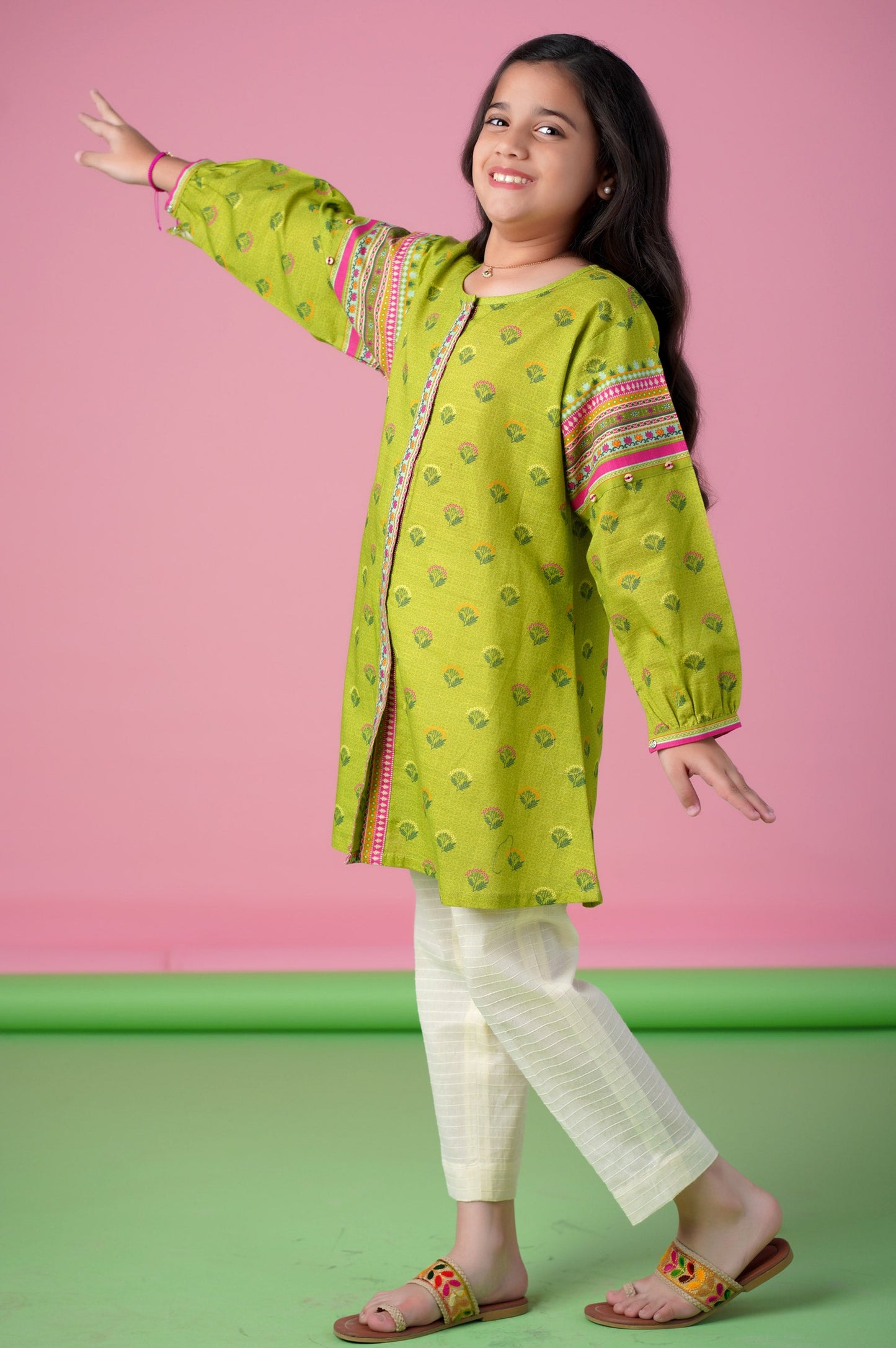 Stitched 1 Piece Printed Khaddar Shirt