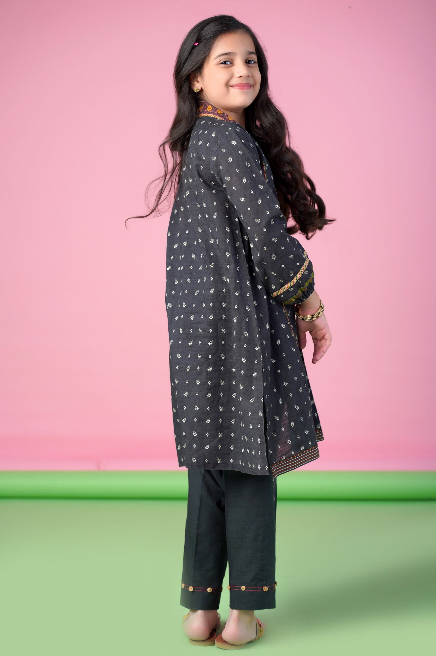 Stitched 1 Piece Printed Khaddar Shirt