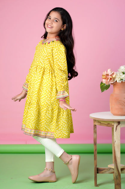 Stitched 1 Piece Printed Khaddar Shirt