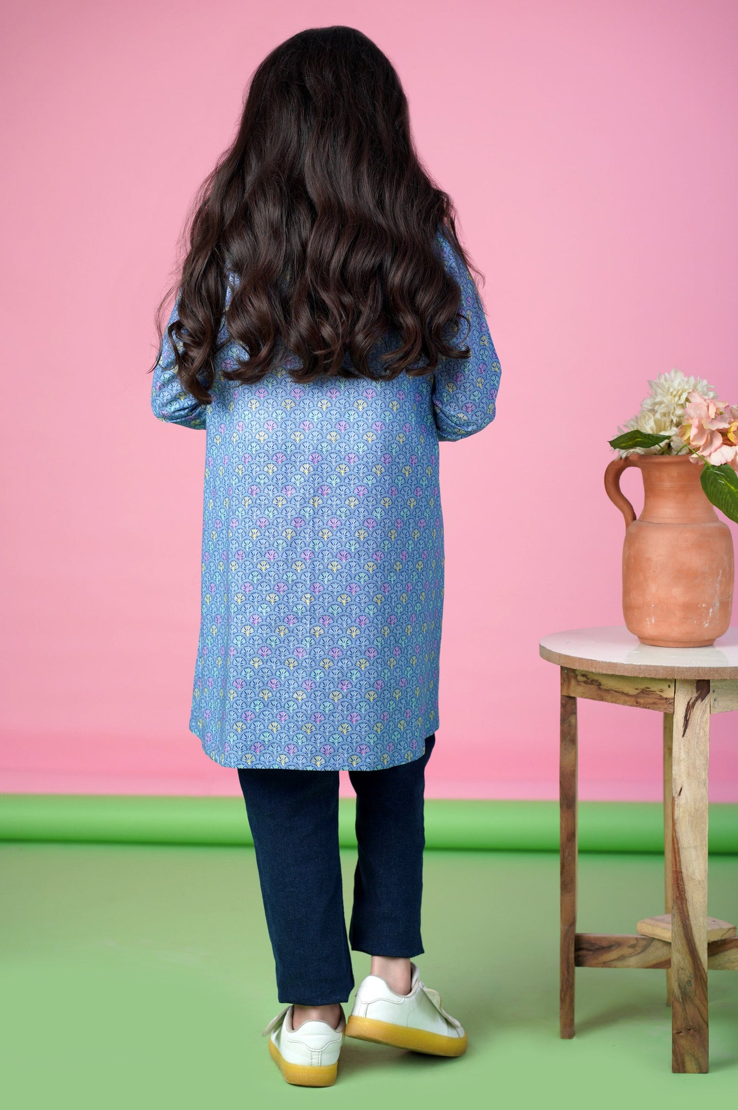 Stitched 1 Piece Printed Khaddar Shirt