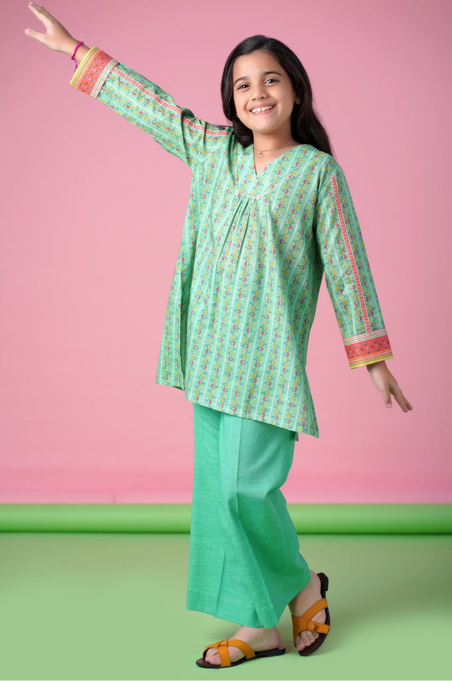 Stitched 1 Piece Printed Khaddar Shirt