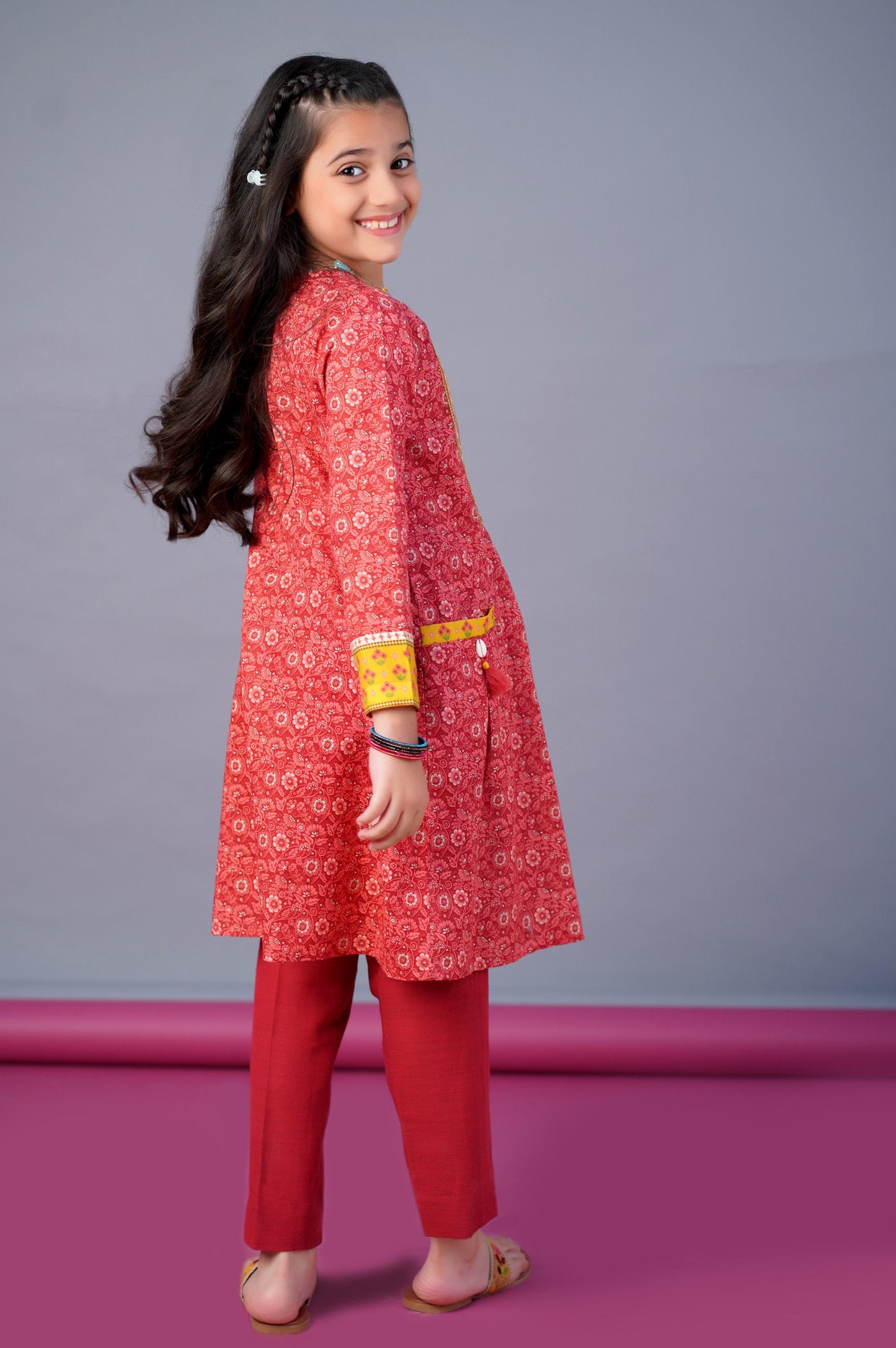 Stitched 1 Piece Printed Khaddar Shirt