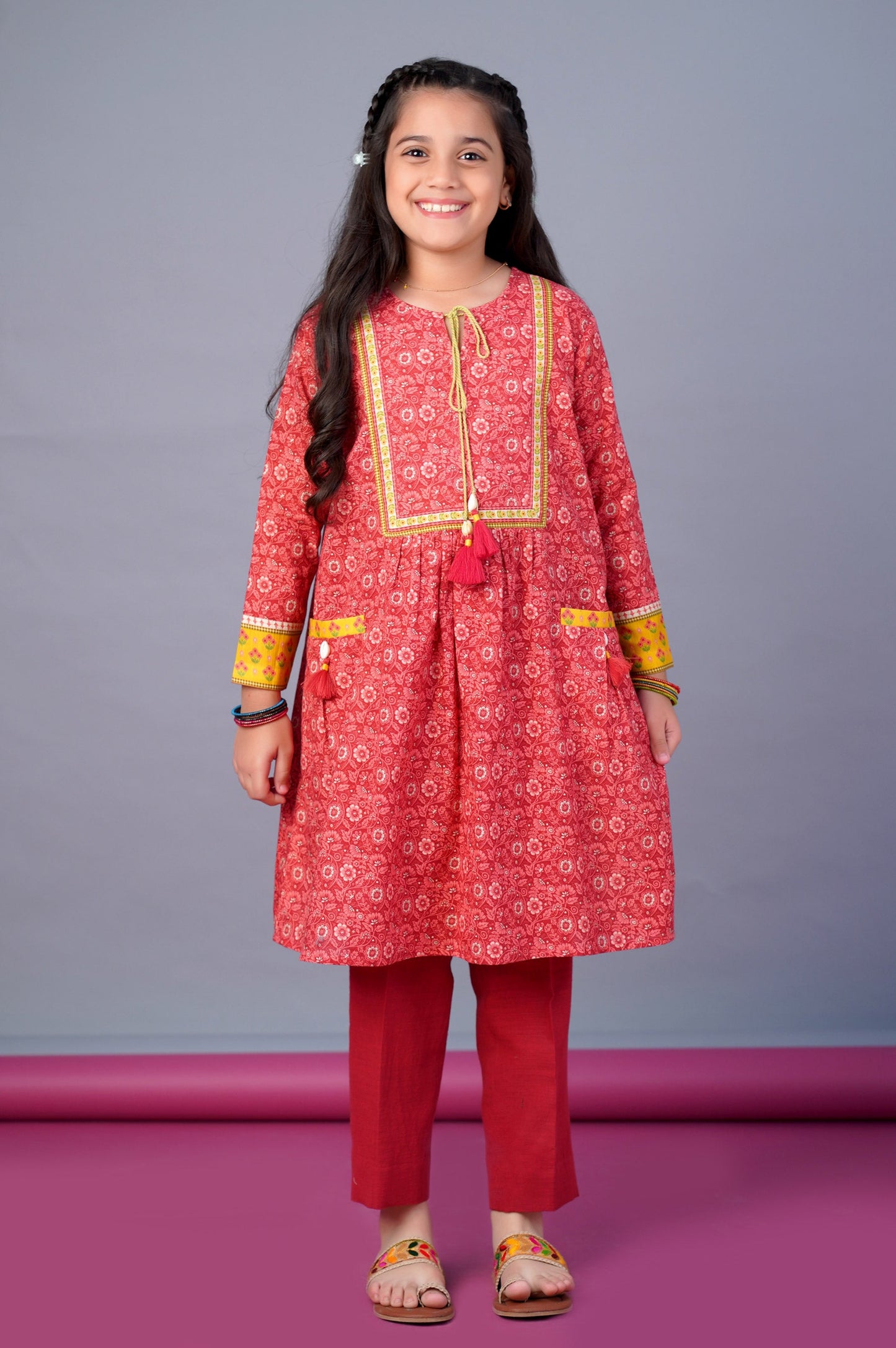 Stitched 1 Piece Printed Khaddar Shirt