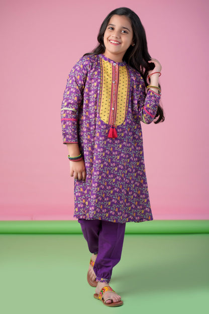 Stitched 1 Piece Printed Khaddar Shirt