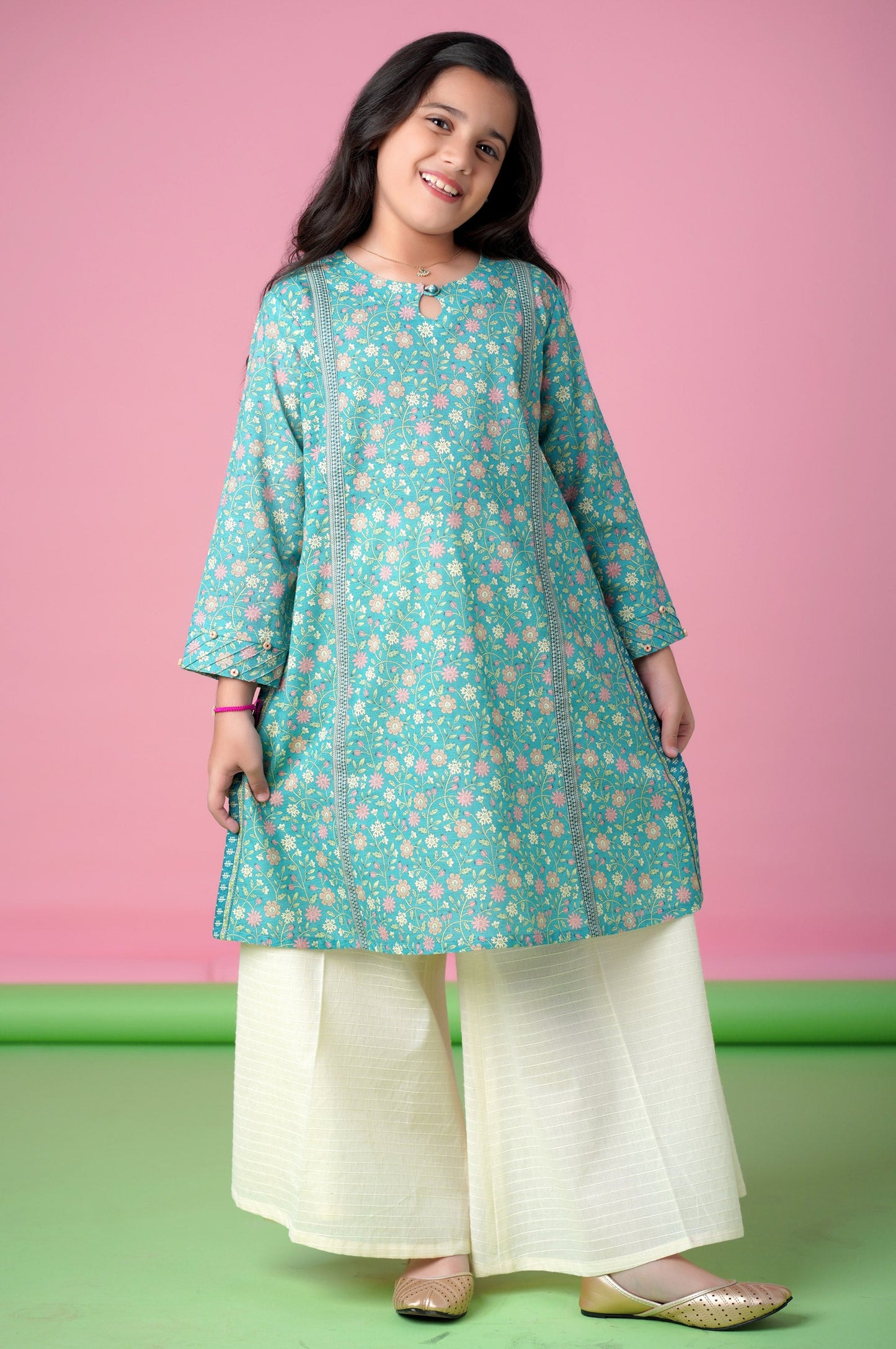 Stitched 1 Piece Printed Khaddar Shirt