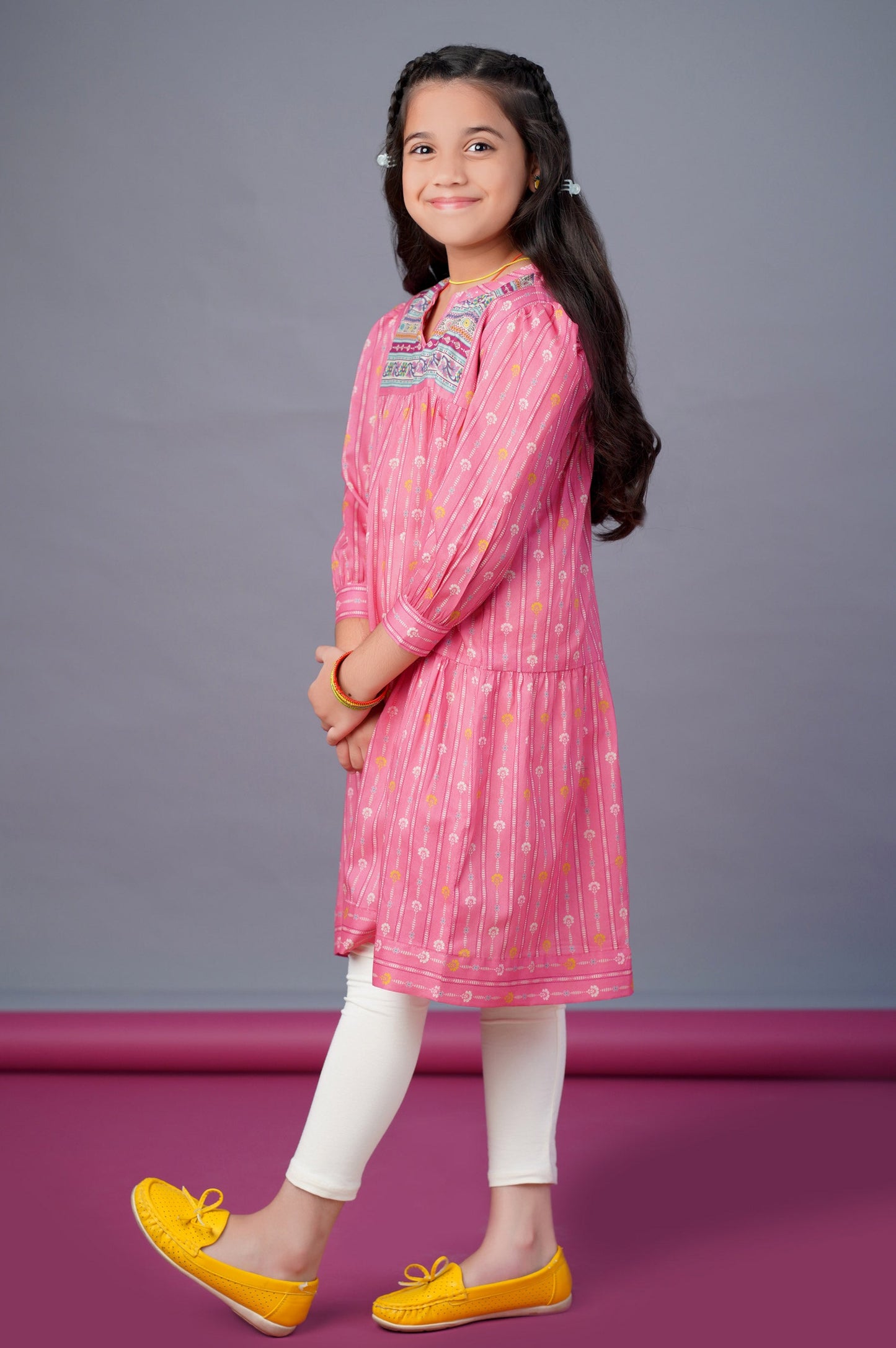 Stitched 1 Piece Printed Khaddar Shirt