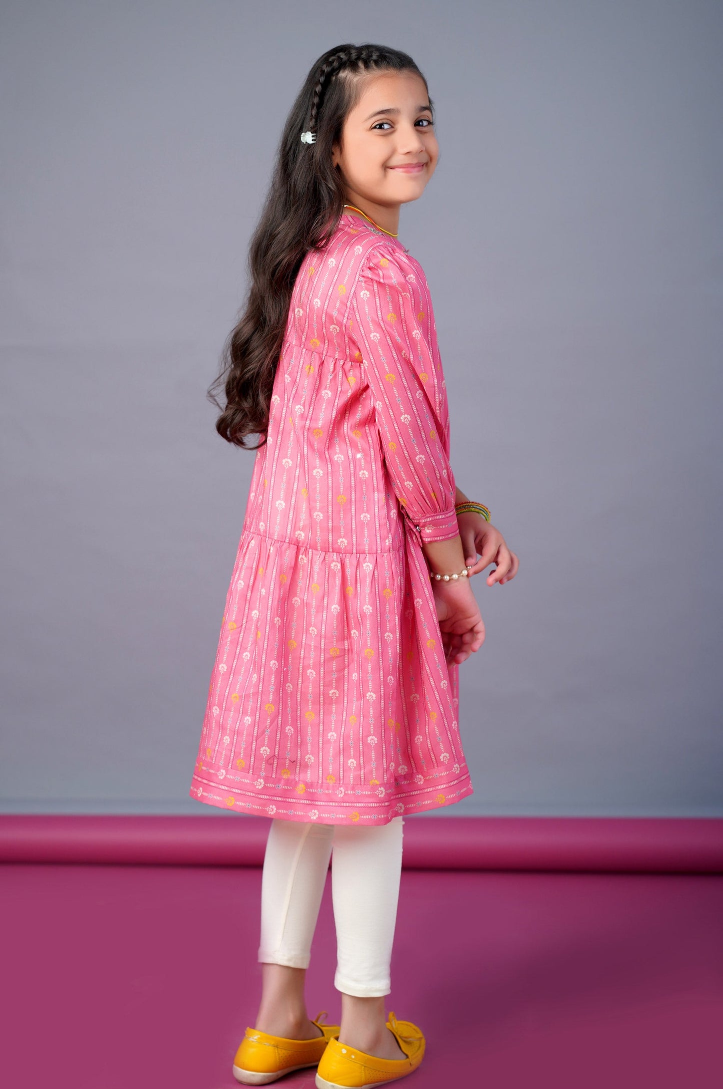 Stitched 1 Piece Printed Khaddar Shirt