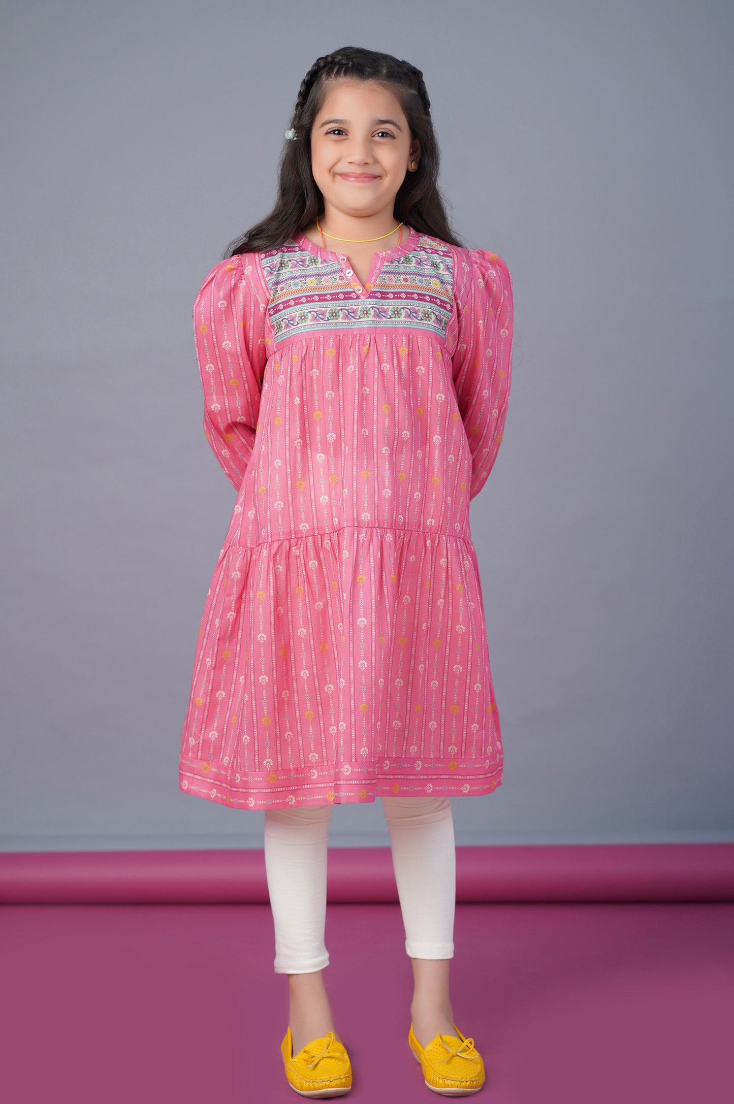 Stitched 1 Piece Printed Khaddar Shirt