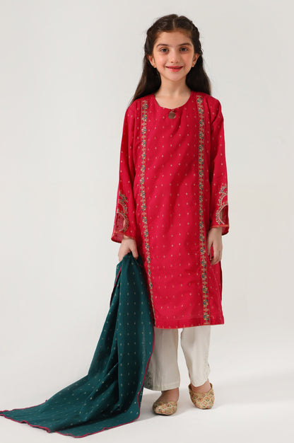 Stitched 2 Piece Embroidered Jacquard Suit