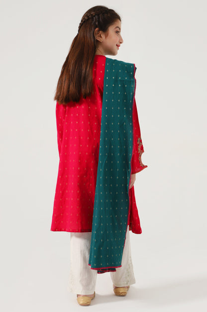 Stitched 2 Piece Embroidered Jacquard Suit