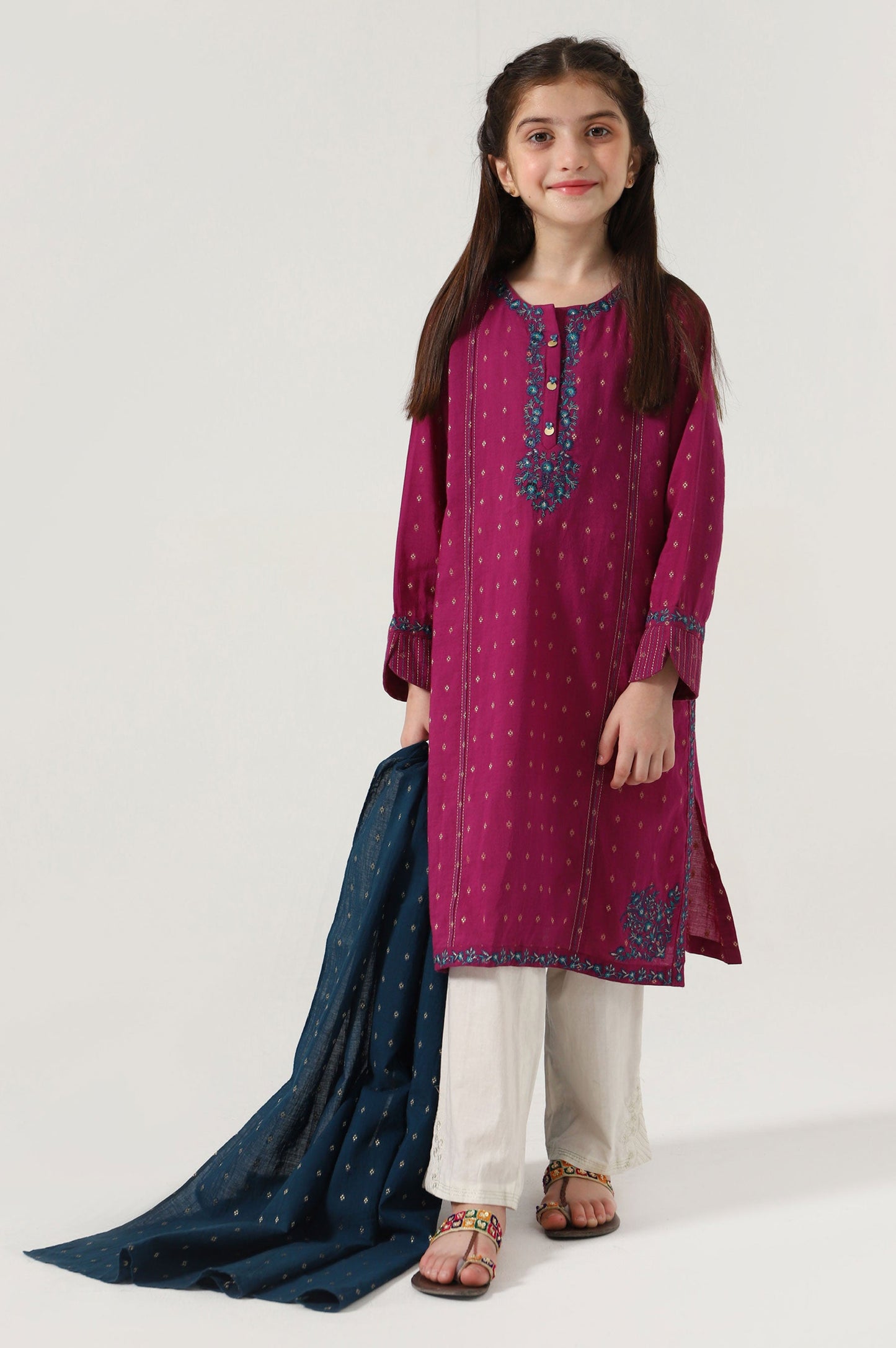 Stitched 2 Piece Embroidered Jacquard Suit