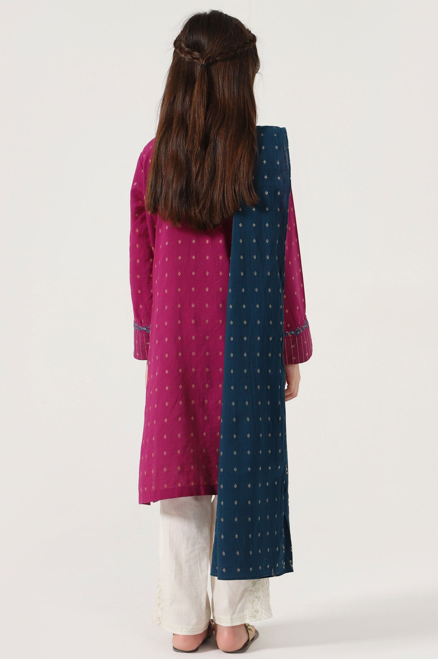 Stitched 2 Piece Embroidered Jacquard Suit