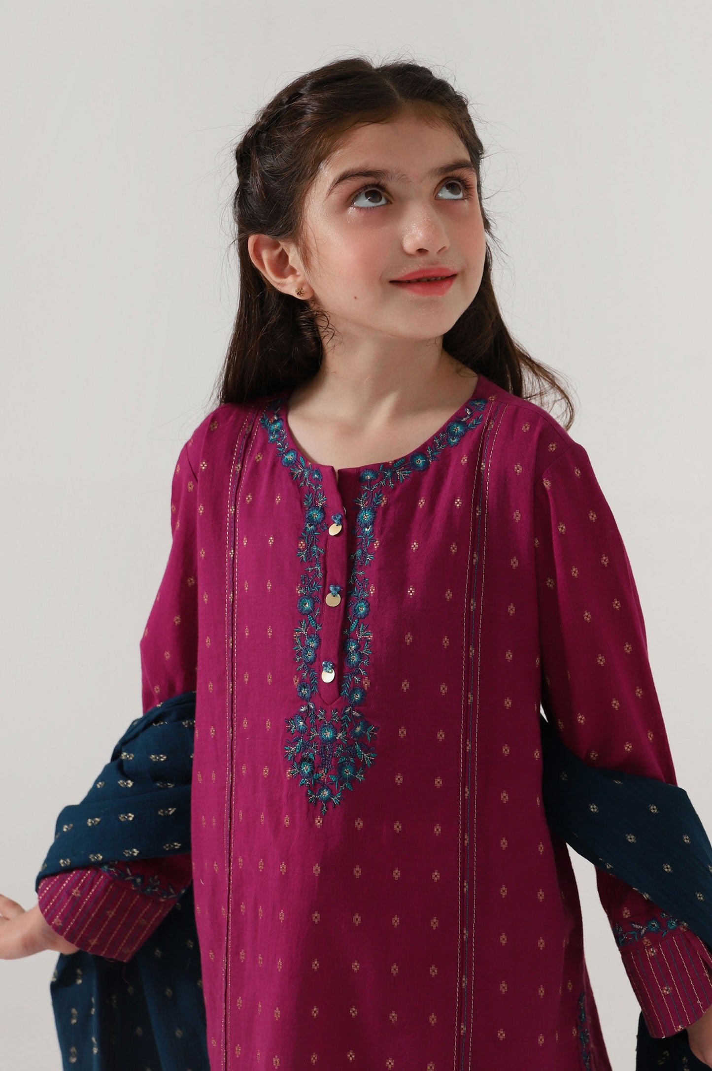 Stitched 2 Piece Embroidered Jacquard Suit