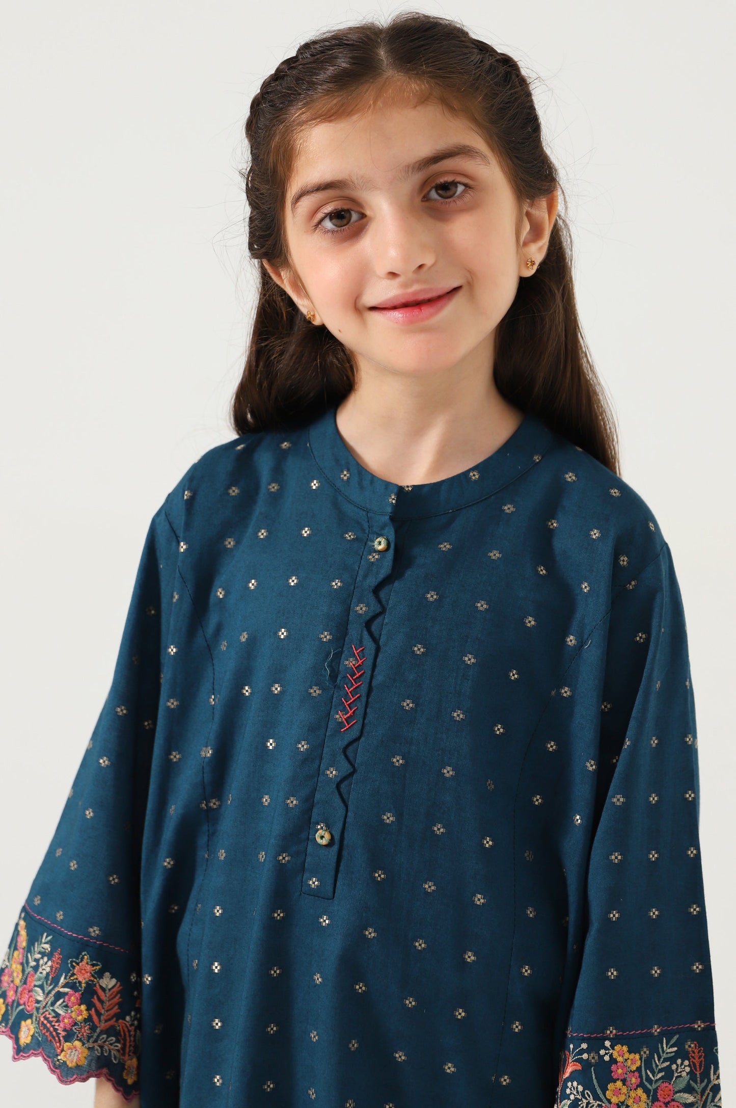 Stitched 2 Piece Embroidered Jacquard Suit