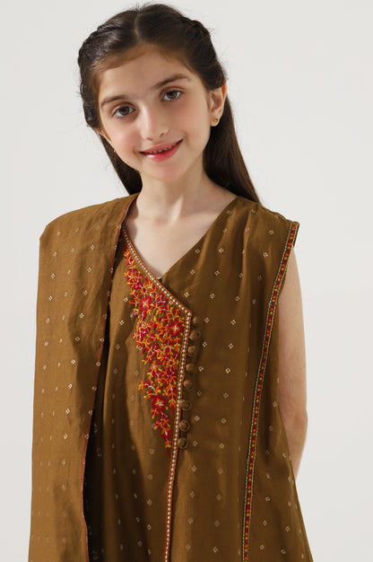 Stitched 2 Piece Embroidered Jacquard Suit