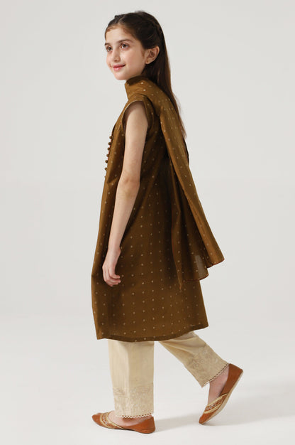 Stitched 2 Piece Embroidered Jacquard Suit