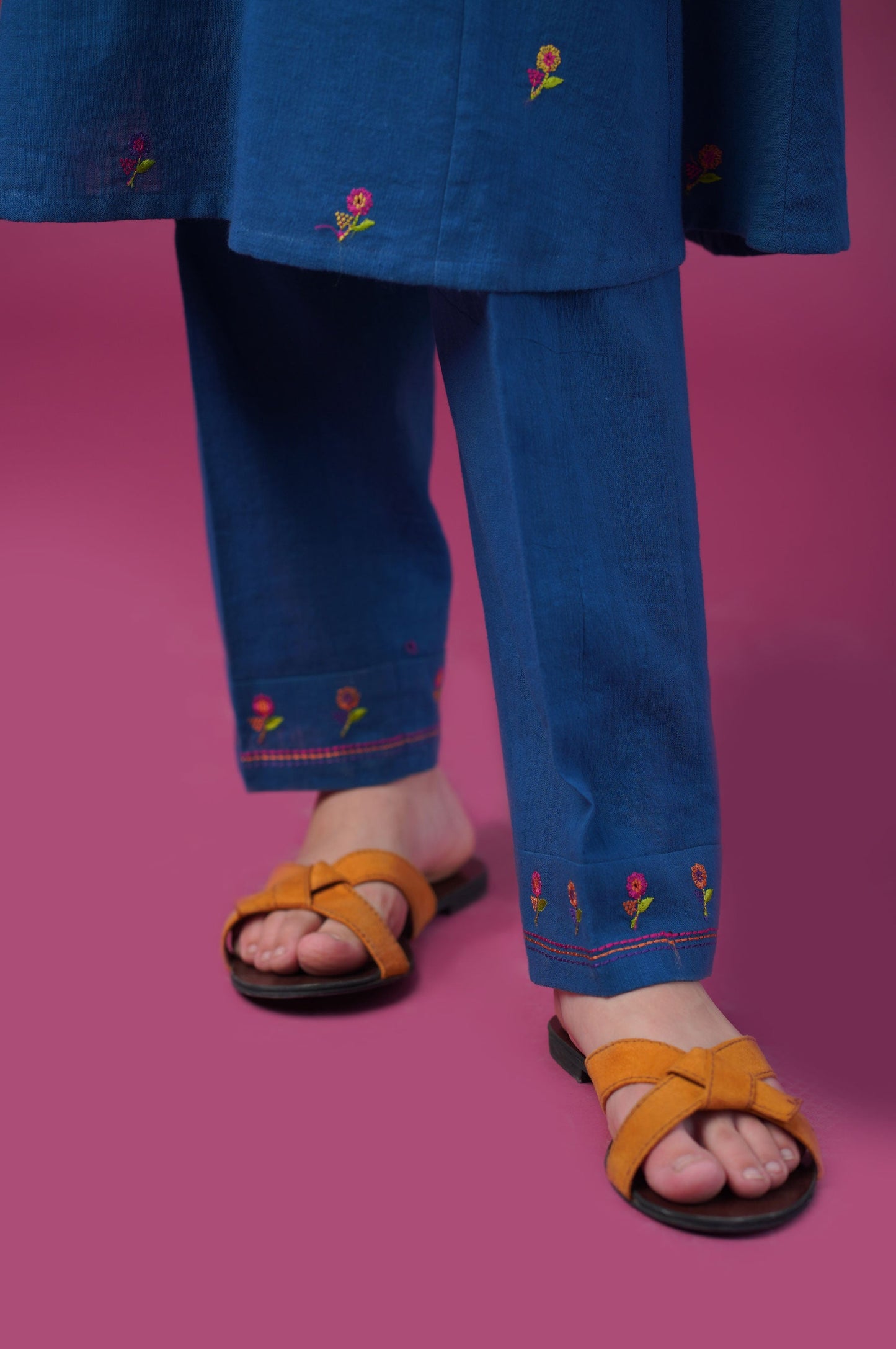 Stitched 2 Piece Embroidered Khaddar Suit