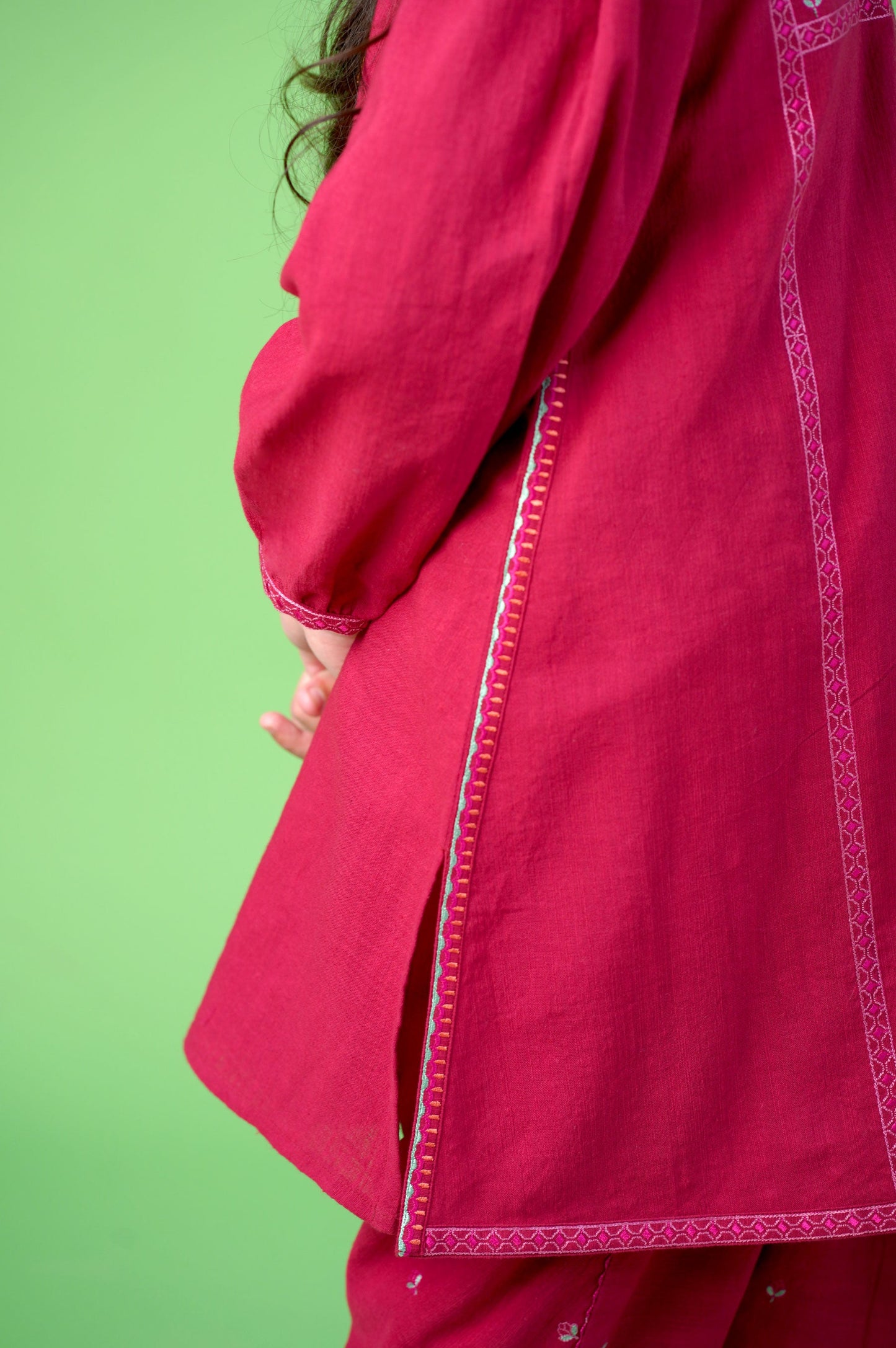 Stitched 2 Piece Embroidered Khaddar Suit