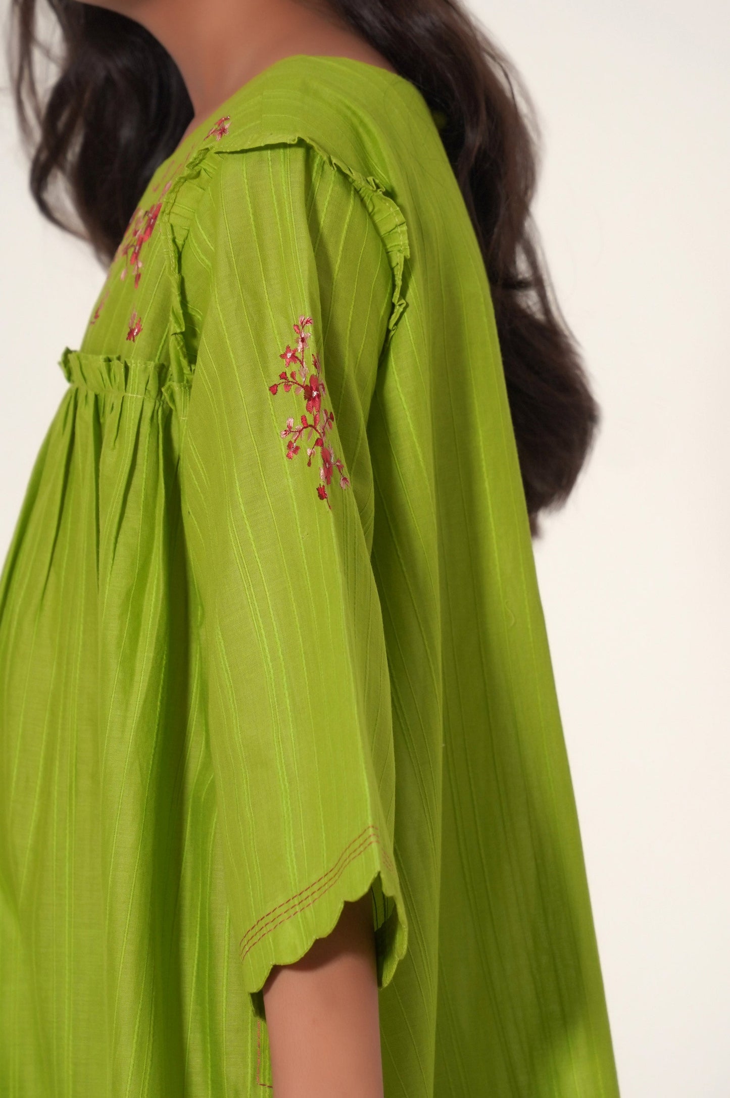 Stitched 2 Piece Embroidered Doria Checks Suit