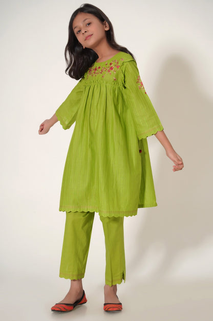 Stitched 2 Piece Embroidered Doria Checks Suit