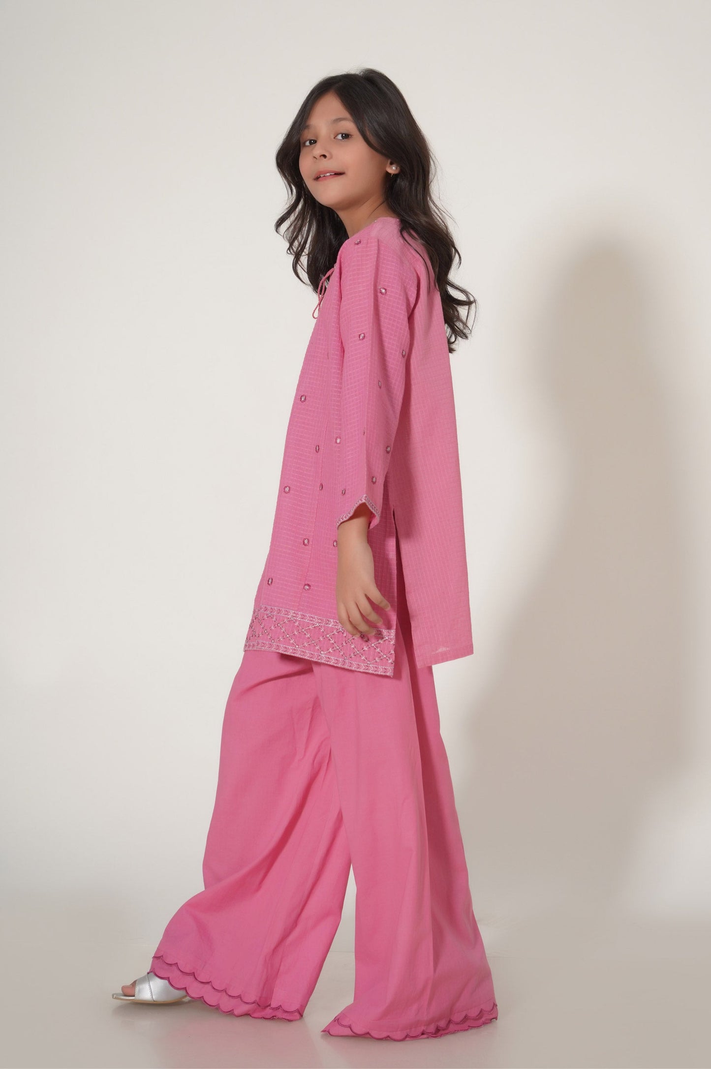 Stitched 2 Piece Embroidered Doria Checks Suit