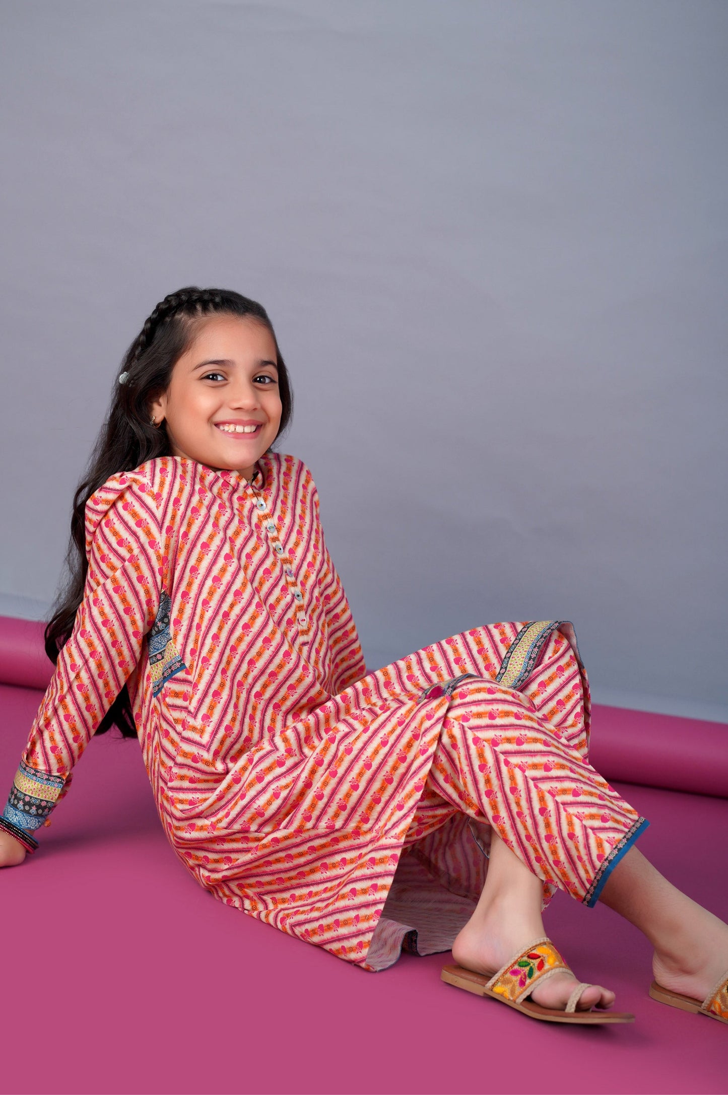 Stitched 2 Piece Printed Khaddar Suit