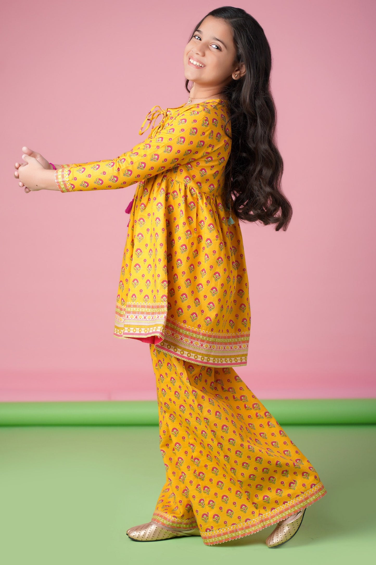 Stitched 2 Piece Printed Khaddar Suit