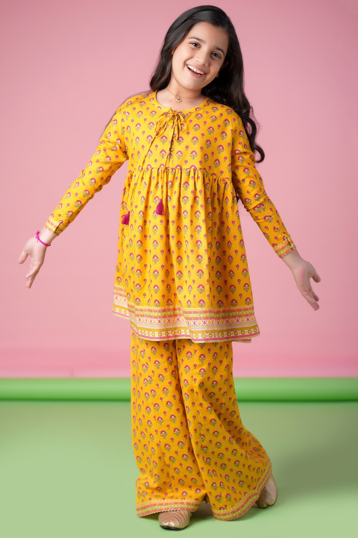 Stitched 2 Piece Printed Khaddar Suit