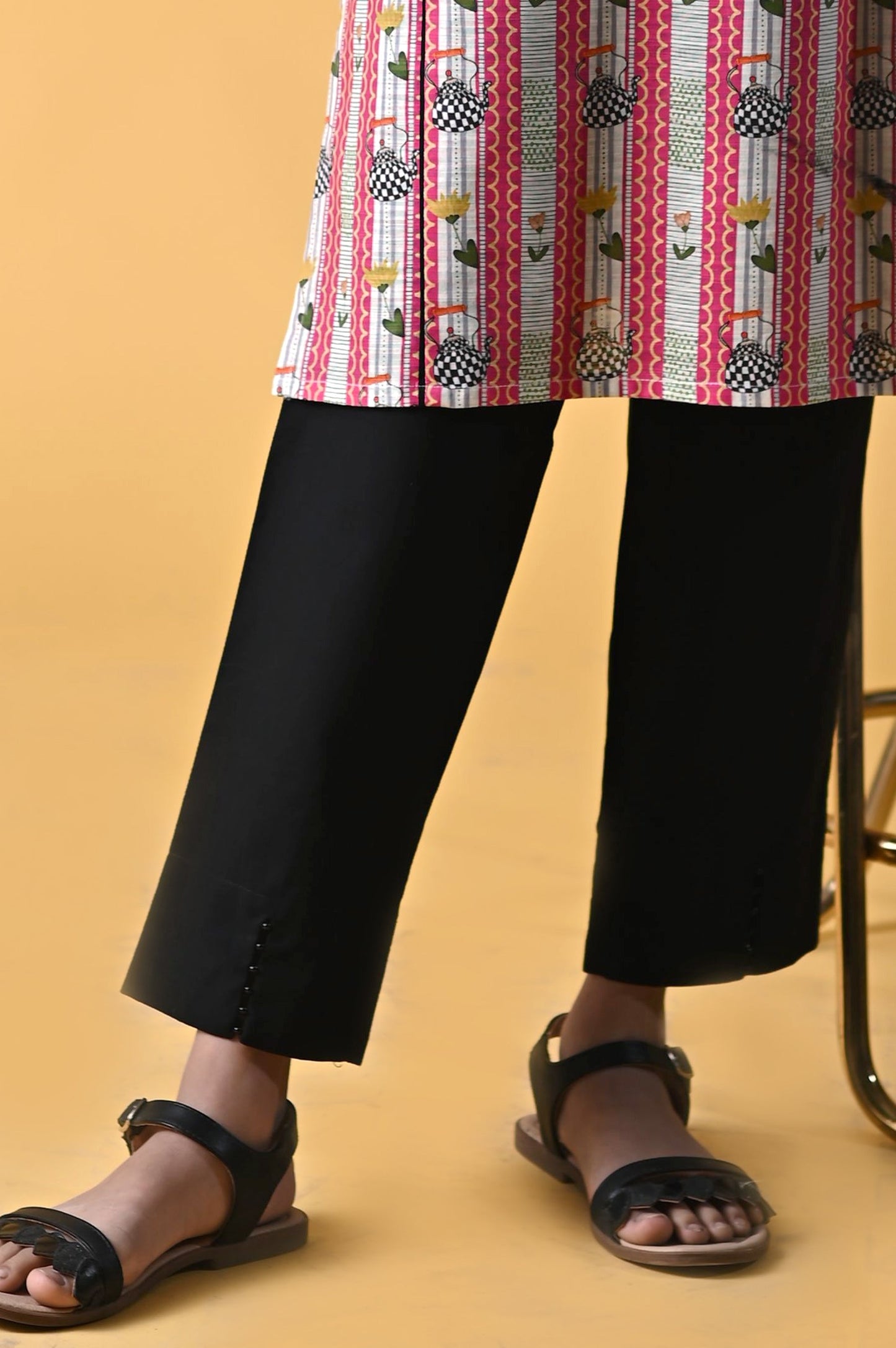 Embellished Junior Pants - Black