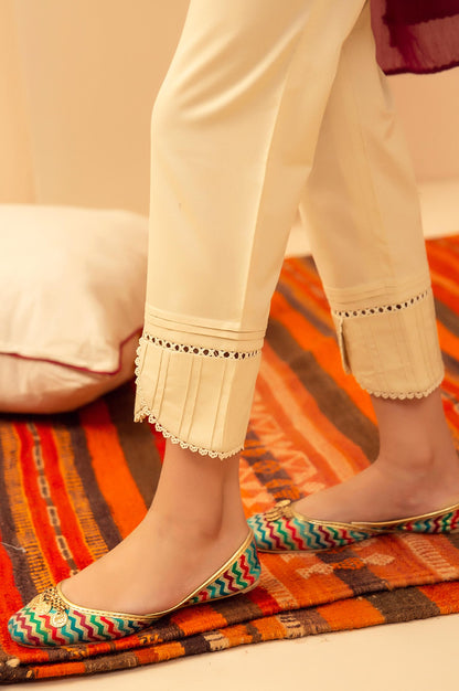 Embellished Junior Pants - Beige