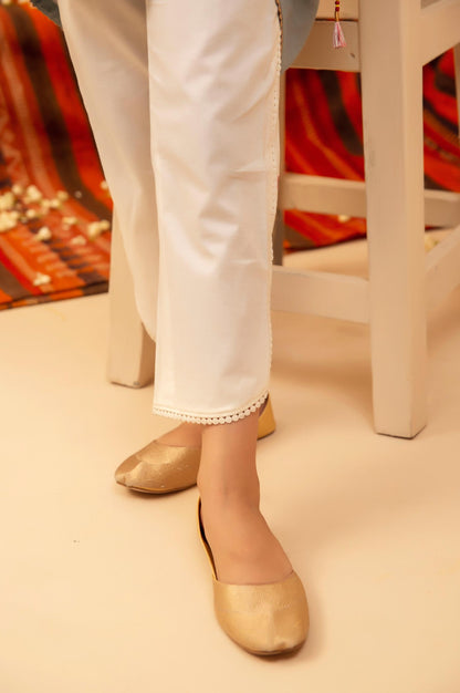 Embellished Junior Pants - Off-White