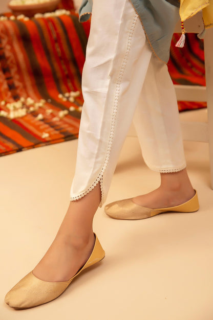 Embellished Junior Pants - Off-White