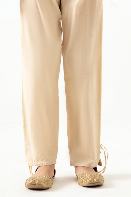 Cambric Cigerrette Pants  - Beige