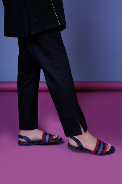 Stitched 1 Piece Embroidered Cambric Junior Pants