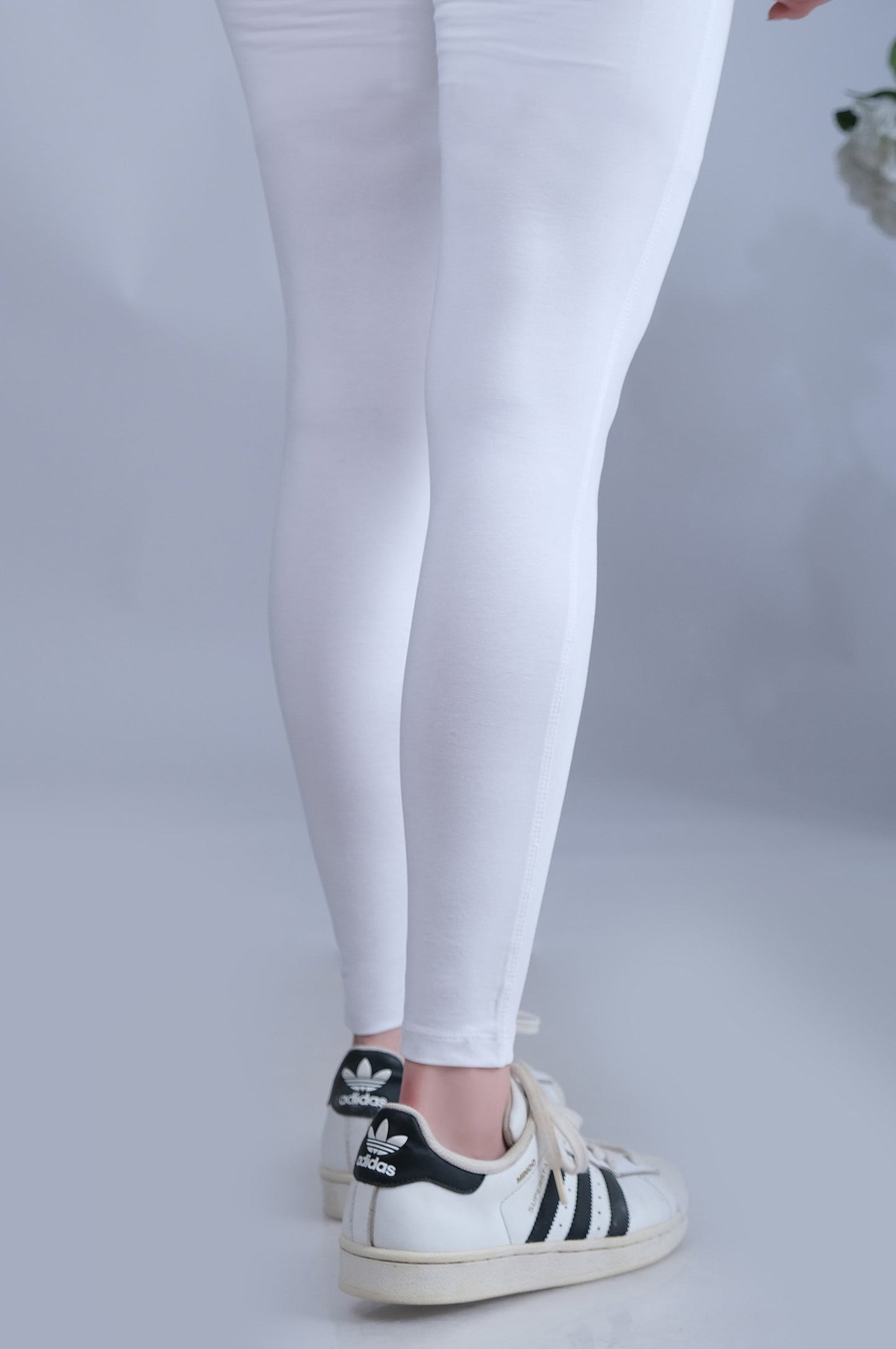 Basic Plain Tights - White